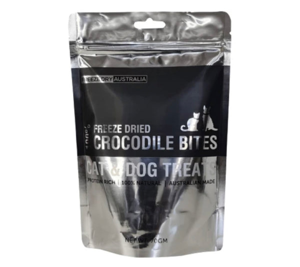 Freeze Dry Australia Crocodile Bites Treats 70g [Cat & Dog]