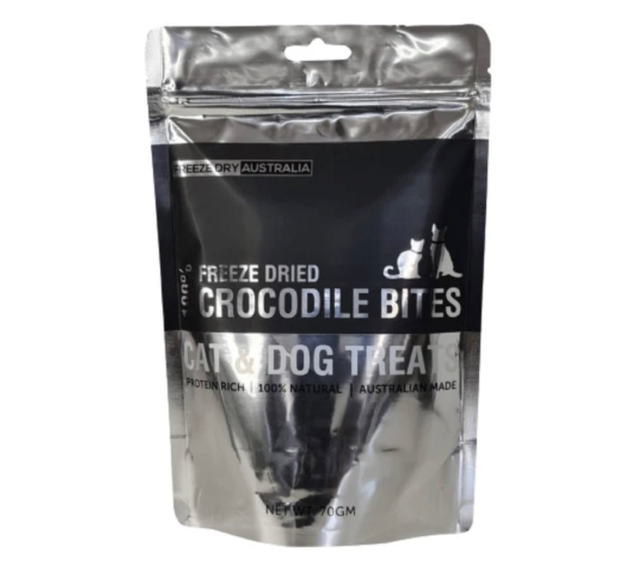 Freeze Dry Australia Crocodile Bites Treats 70g [Cat & Dog]