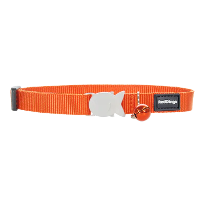 Red Dingo Cat Collar Plain - Classic Orange