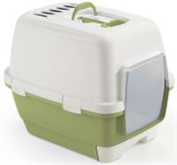 Stefanplast Cathy Clever & Smart Cat Litter Box Green