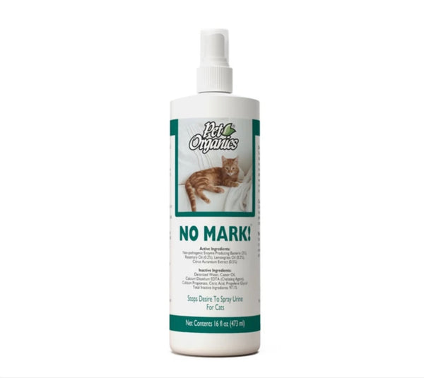 NaturVet Pet Organics No Mark! Stops Cats Desire to Urine Mark Spray 473ml