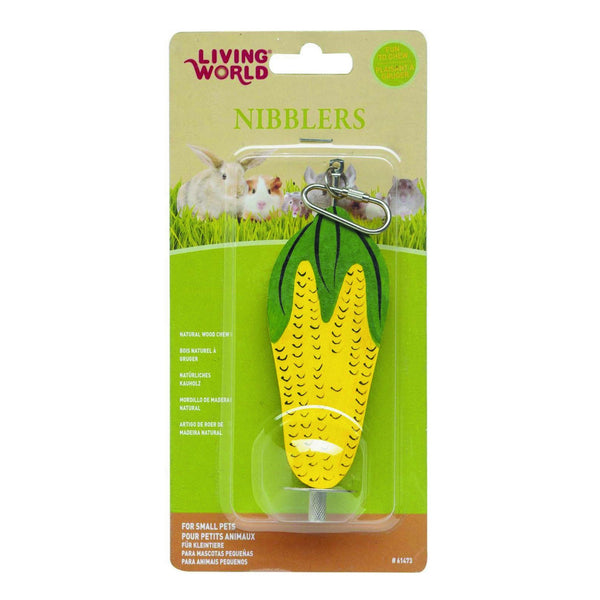 Living World Nibblers Wood Chews Corn Cob