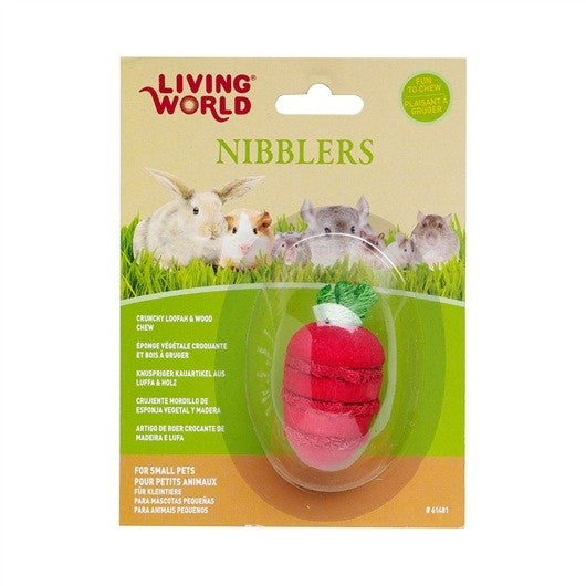 Living World Nibblers Loofah Chews Strawberry