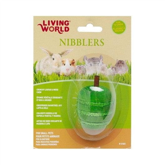 Living World Nibblers Loofah Chews Apple
