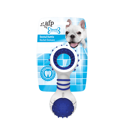 All For Paws Dental Chews Dental Rattle Blue