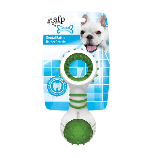 All For Paws Dental Chews Dental Rattle Green