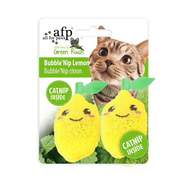 All For Paws Green Rush Bubble'Nip Lemon