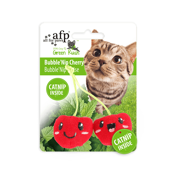 All For Paws Green Rush Bubble'Nip Cherry