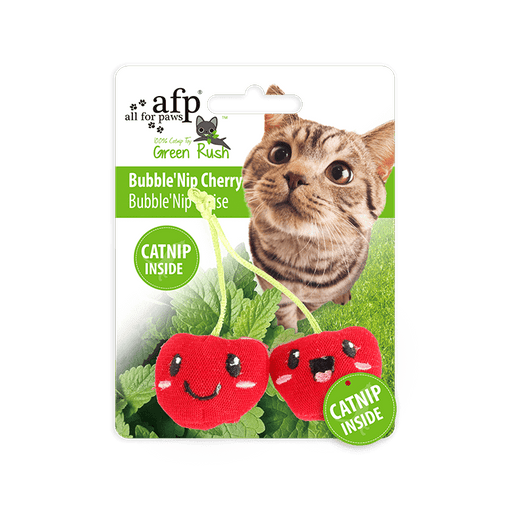 All For Paws Green Rush Bubble'Nip Cherry
