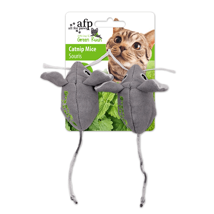 All For Paws Green Rush Catnip Mice