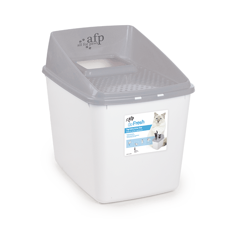 All For Paws Go Fresh No Mess Litter Box Grey