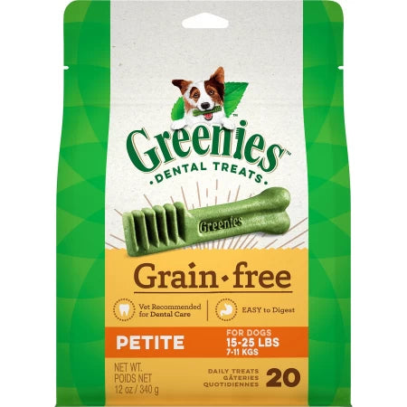 Greenies Grain Free Dental Petite Dog Treat 340g