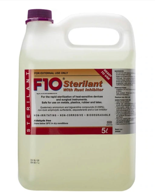 F10 Sterilant with Rust Inhibitor for Pets 5L