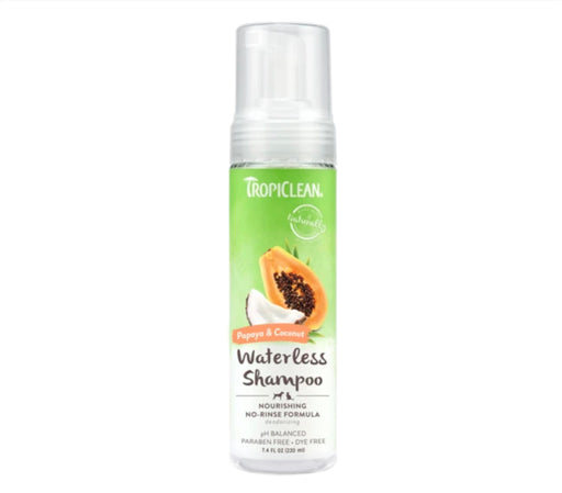 Tropiclean Papaya & Coconut Waterless Shampoo for Cats & Dogs 7.4oz