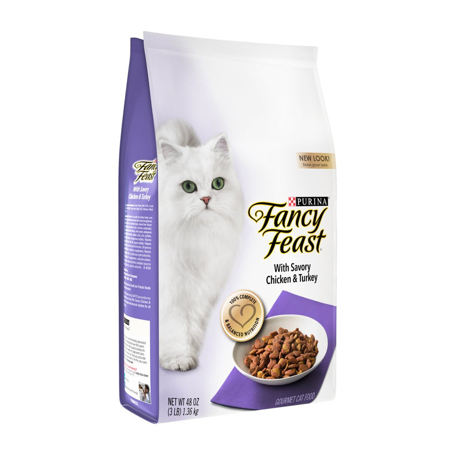 Fancy Feast Savory Chicken & Turkey Dry Cat Food (2 Sizes)