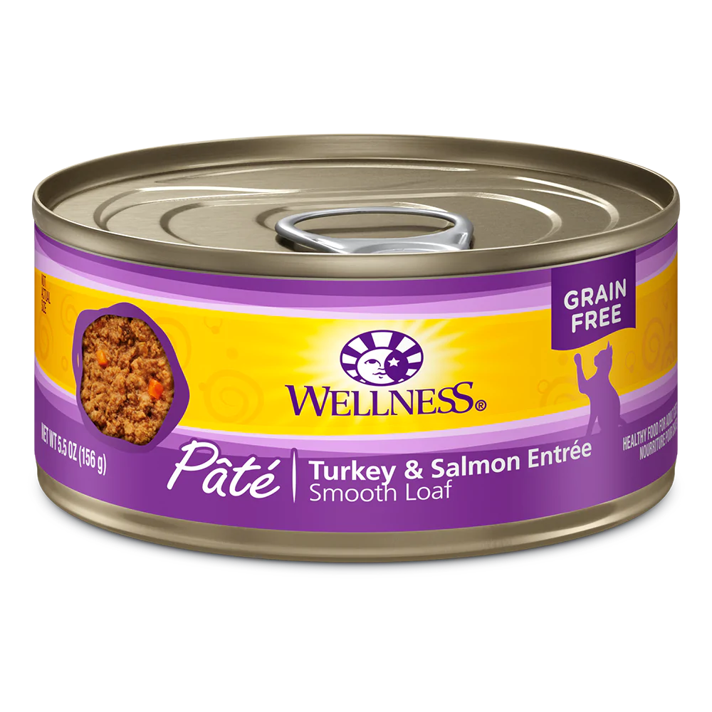 Wellness Cat Pate Turkey & Salmon 5.5oz