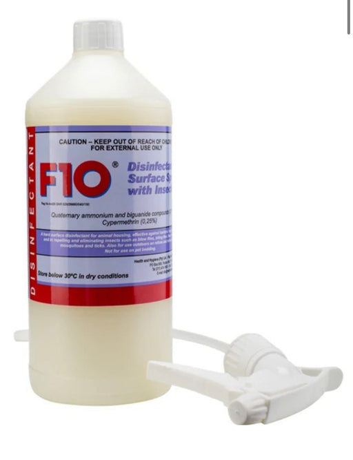 F10 Surface Disinfectant with Insecticide (2 Sizes) for Dog and Small Animal only