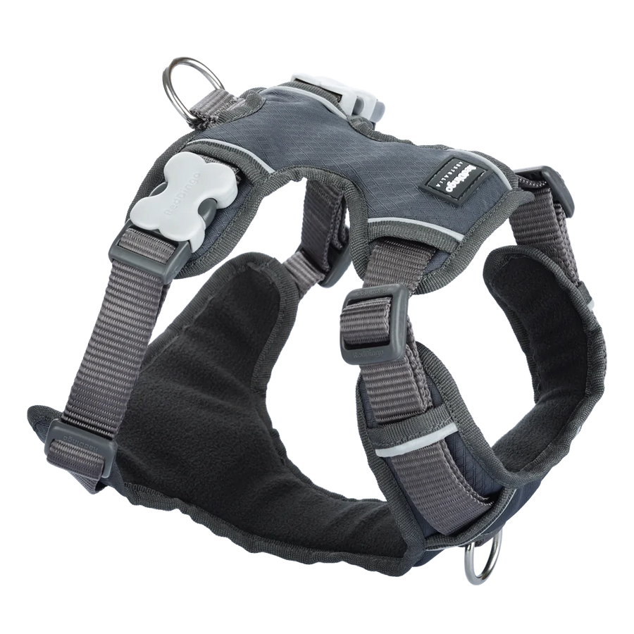 Red Dingo Padded Harness Grey S