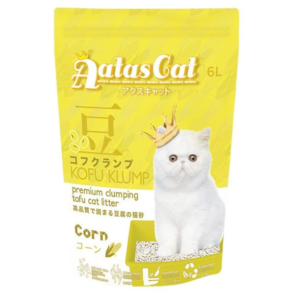 AATAS CAT Kofu Klump Tofu Litter CORN Cat Litter 6L X6