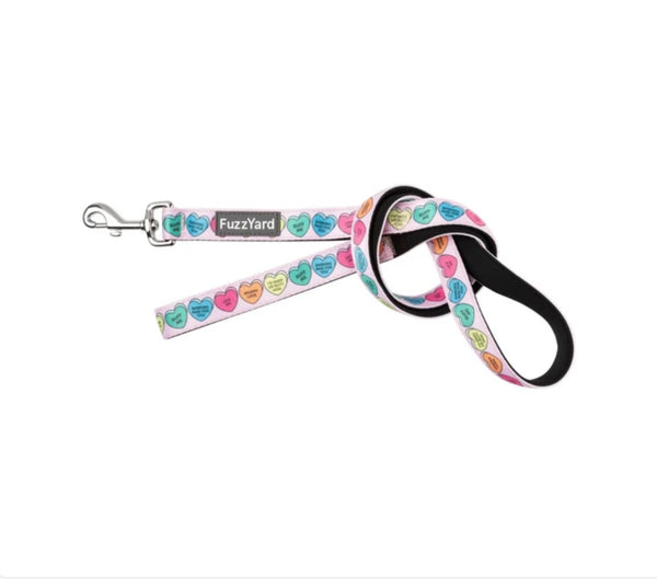 FuzzYard Dog Leash - Candy Hearts (2 Sizes)