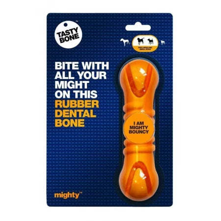 TastyBone Mighty Rubber Dental Bone For Small & Large Dog