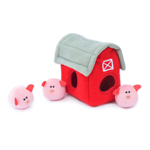 Zippypaws Burrow - Pig Barn with Bubble Babiez