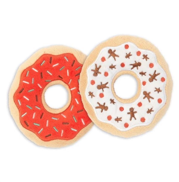 Fuzzyard X'mas Donuts Plush Dog Toy (2pcs)