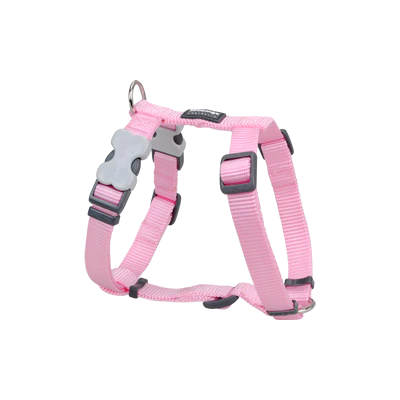 Red Dingo Dog Plain Harness Classic - Large Pink