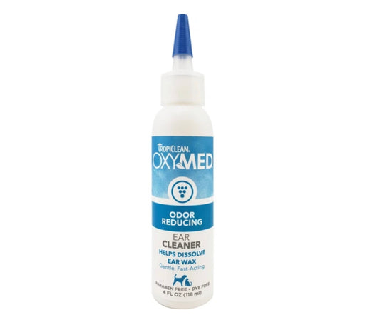 Tropiclean OxyMed Odor Reducing Ear Cleaner for Cats & Dogs 4oz