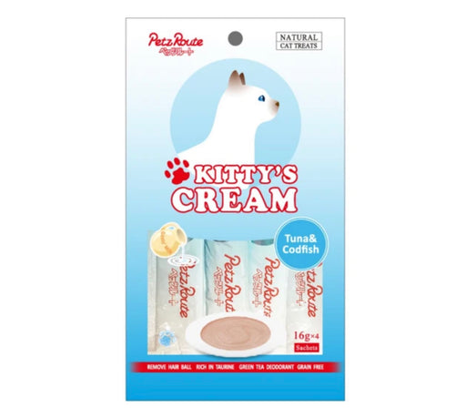 Petz Route Kitty’s Cream Tuna & Codfish Cat Treats 64g