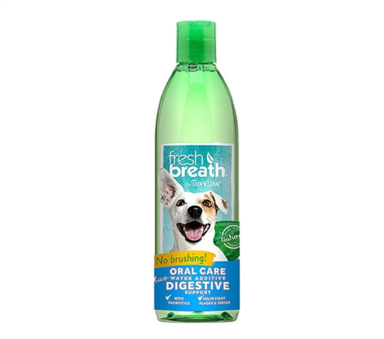 Tropiclean Fresh Breath Water Additive Plus Digestive Support 16oz