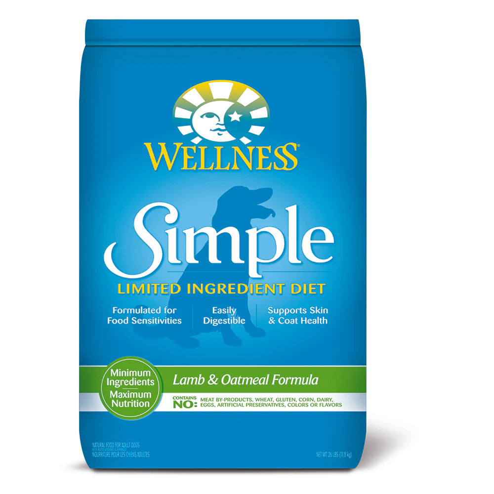 Wellness Dog Simple Solutions Lamb & Oatmeal 26lb