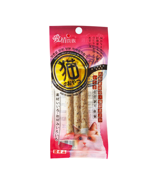 Bow Wow Chicken and Crab Jerky Treats for Cats 20g
