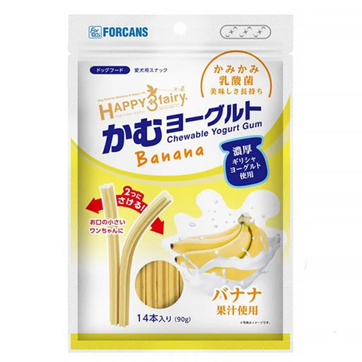 Forcans Happy 3 Fairy Chewable Yogurt Gum BANANA 90g