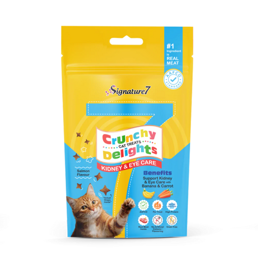 Signature7 Cat Treats Crunchy Delights Kidney & Eye Care 50g