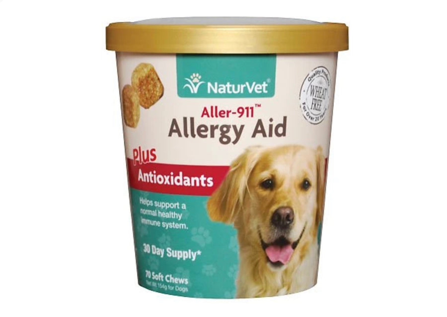 NaturVet Aller-911 Allergy Aid Plus Antioxidants Soft Chew Cup 70 count