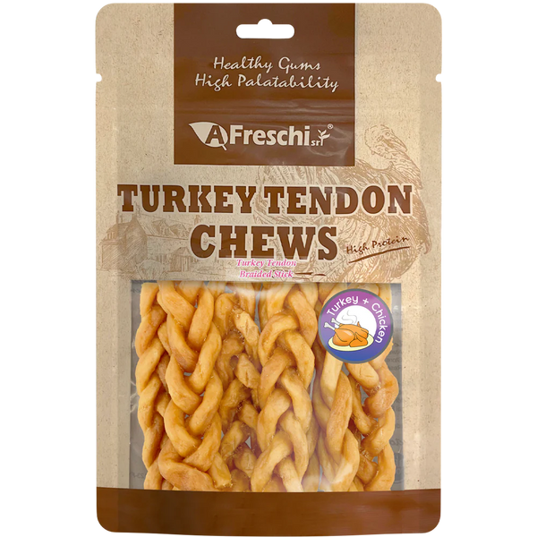 Afreschi Dog Turkey Tendon Braided Stick 130g (6pcs)