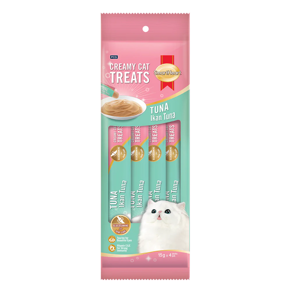 SmartHeart Cat Creamy Treats Tuna 15g x 4