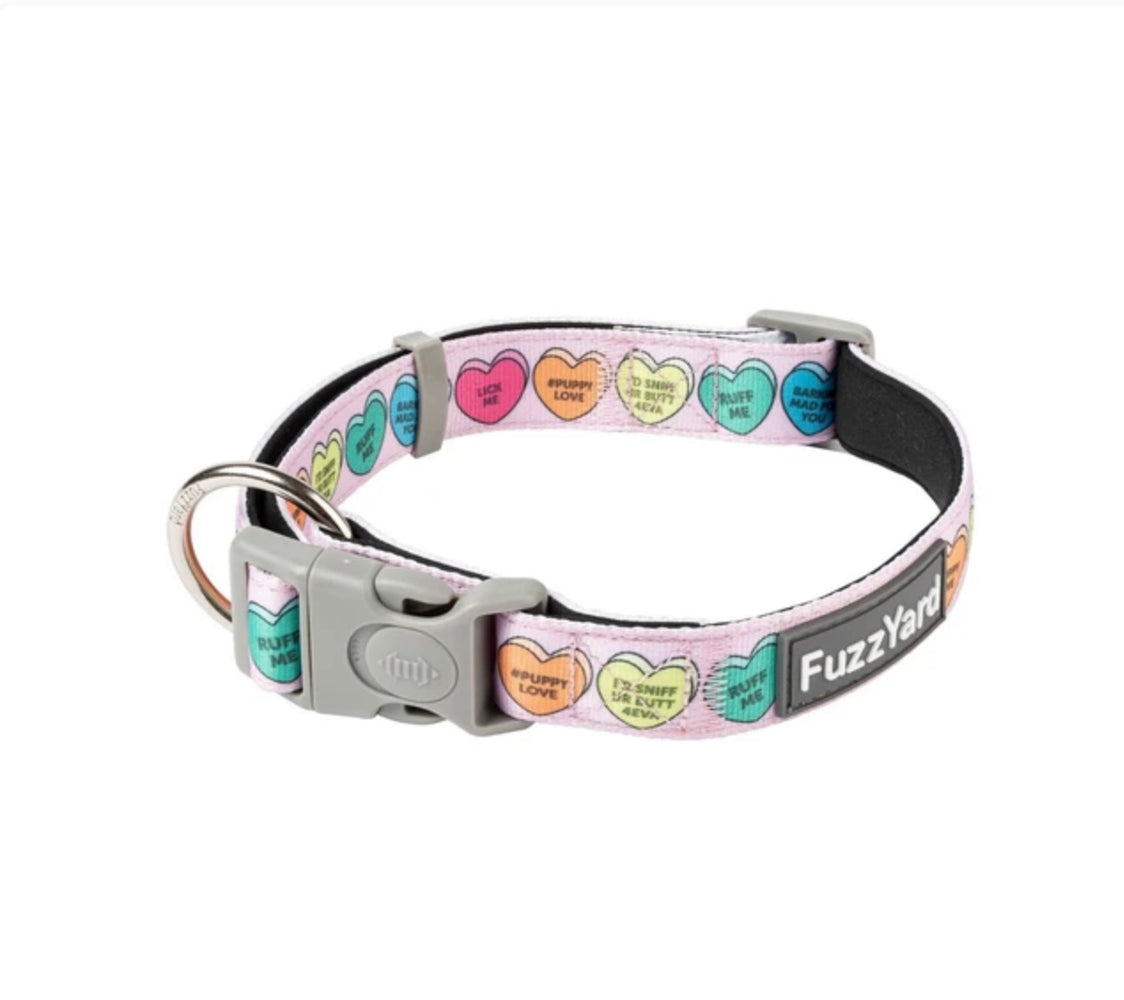 Fuzzyard Dog Collar - Candy Hearts (3 Sizes)