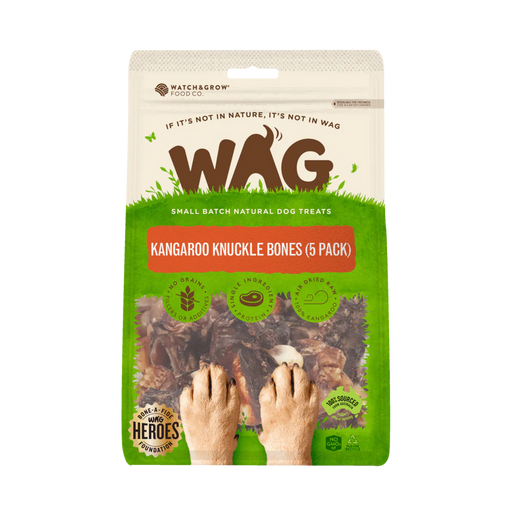 Wag Dog Treats Kangaroo Knuckle Bone 5pack