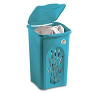 Stefanplast Primavera Air Flow Laundry Hamper Turquoise 50L