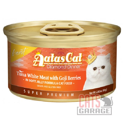 AATAS CAT Finest Diamond Dinner Tuna White Meat with Goji Berries Cat Wet Food 80g X24