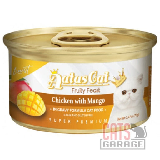 AATAS CAT Finest Fruity Feast Chicken with Mango in Gravy Cat Wet Food 70g X24