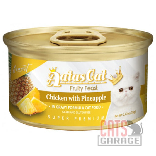 AATAS CAT Finest Fruity Feast Chicken with Pineapple in Gravy Cat Wet Food 70g X24