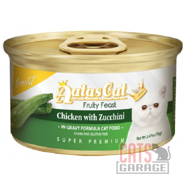 AATAS CAT Finest Fruity Feast Chicken with Zucchini in Gravy Cat Wet Food 70g X24