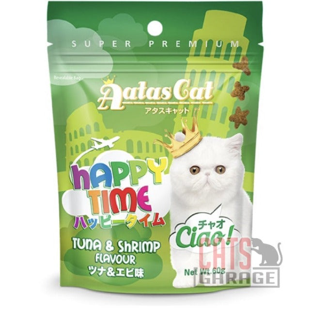 AATAS CAT Happy Time Ciao Tuna & Shrimp Flavour Cat Treats 60g