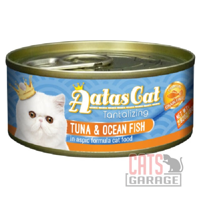 AATAS CAT Tantalizing Tuna & Ocean Fish in Aspic Formula Cat Wet Food 80g X24