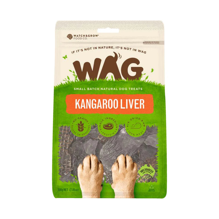 Wag Dog Treats Kangaroo Liver 200g