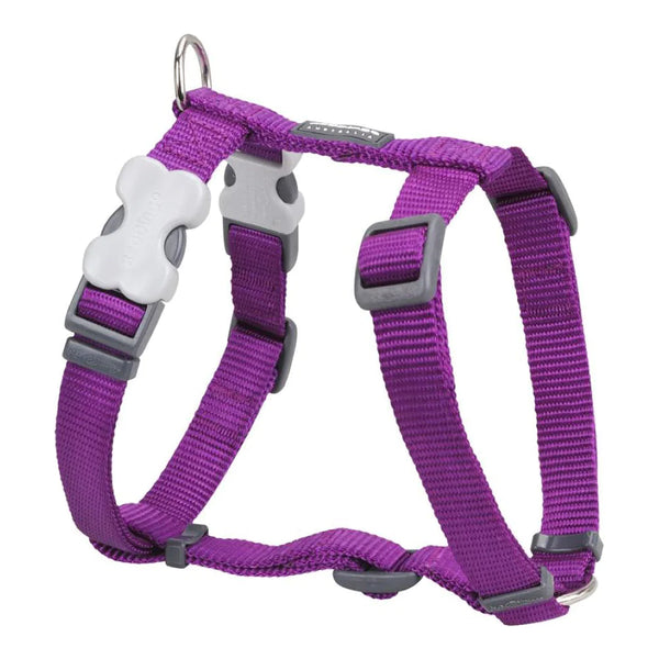 Red Dingo Dog Plain Harness Classic - Large Purple