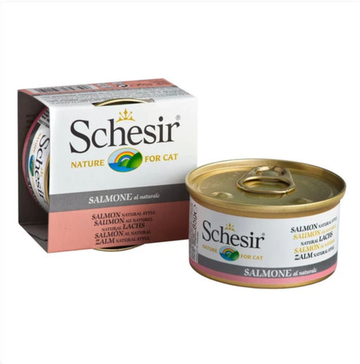 Schesir Salmon in Water Canned Cat Food 85g X14